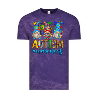 Cloud Purple autism awareness gnomes Vintage Tee - Zillion Design Studio