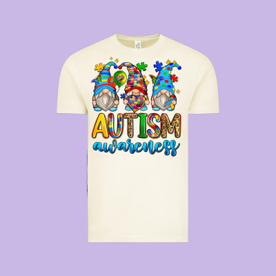 Autism Awareness Gnomes Vintage Tee Designed By Zillion Design Studio