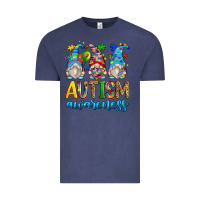 Vintage Denim autism awareness gnomes Vintage Tee - Zillion Design Studio