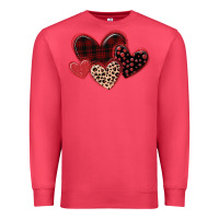 Cardinal leopard hearts Premium Sweatshirt - MaliasSmallBusiness