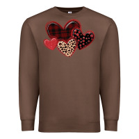 Chestnut leopard hearts Premium Sweatshirt - MaliasSmallBusiness