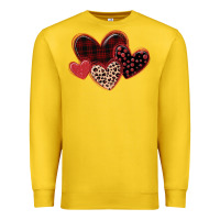 Lemon leopard hearts Premium Sweatshirt - MaliasSmallBusiness