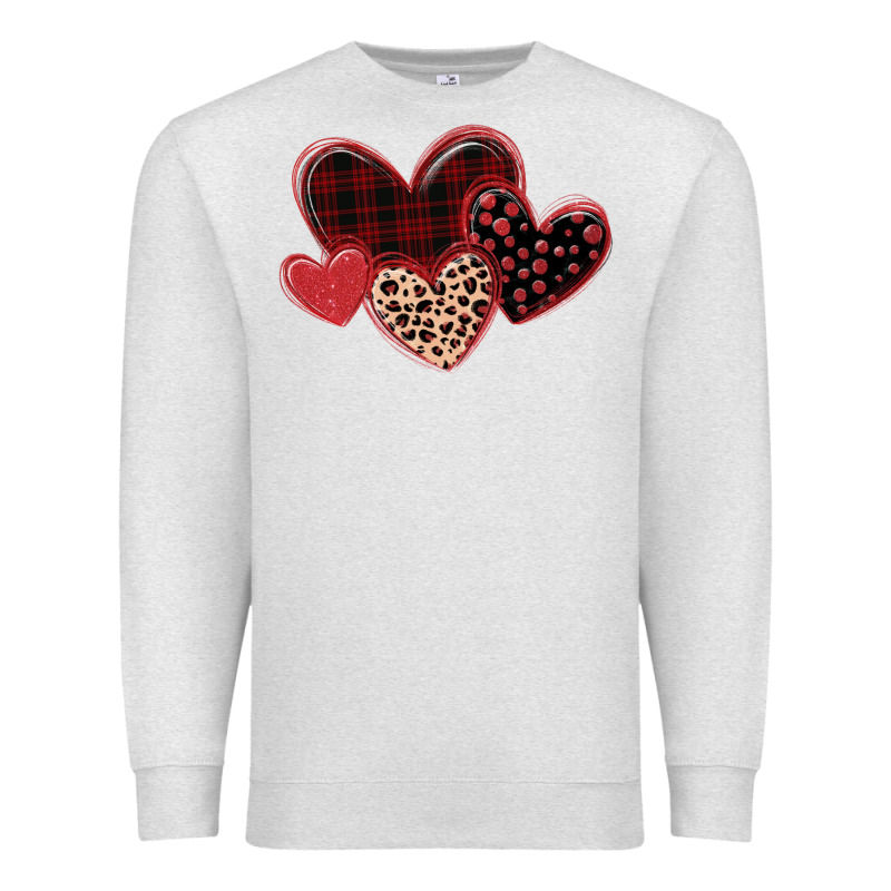 Leopard Hearts Premium Sweatshirt by MaliasSmallBusiness | Teevron