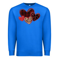 True Royal leopard hearts Premium Sweatshirt - MaliasSmallBusiness