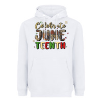 White celebrate juneteenth Heavyweight Hoodie - MaliasSmallBusiness