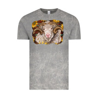 Cloud Rock merino ram with sunflowers Vintage Tee - BarkalooDesign