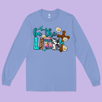 Be The Light Long Sleeve Tee Designed By Adodesignshop