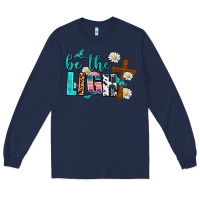 Navy be the light Long Sleeve Tee - AdoDesignShop