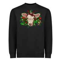 Black Christmas charolais calf Heavyweight Sweatshirt - RanaPortraitStore
