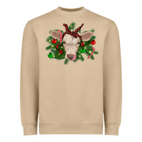 Mushroom Christmas charolais calf Heavyweight Sweatshirt - RanaPortraitStore