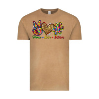 Vintage Camel peace love autism Vintage Tee - Zillion Design Studio