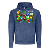 Vintage Denim autism christmas coffee cups Vintage Hoodie - Zillion Design Studio