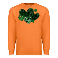Carrot leopard hearts st patricks day Premium Sweatshirt - MaliasSmallBusiness