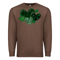 Chestnut leopard hearts st patricks day Premium Sweatshirt - MaliasSmallBusiness