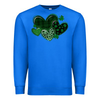 True Royal leopard hearts st patricks day Premium Sweatshirt - MaliasSmallBusiness