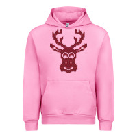 Fuchsia Pink Christmas Deer Ugly Urban Hoodie - Bettercallsaul