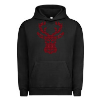 Pigment Black Christmas Deer Ugly Urban Hoodie - Bettercallsaul