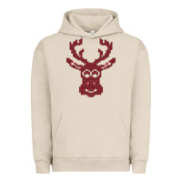 Pigment French Oak Christmas Deer Ugly Urban Hoodie - Bettercallsaul