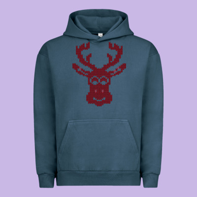 Christmas Deer Ugly Urban Hoodie Designed By Bettercallsaul