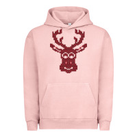 Pigment Salmon Christmas Deer Ugly Urban Hoodie - Bettercallsaul