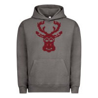 Pigment Tornado Christmas Deer Ugly Urban Hoodie - Bettercallsaul