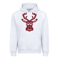 White Christmas Deer Ugly Urban Hoodie - Bettercallsaul