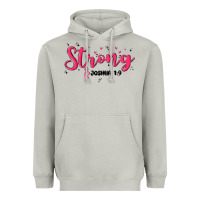 Moon Dust strong joshua 1 9 Heavyweight Hoodie - MaliasSmallBusiness