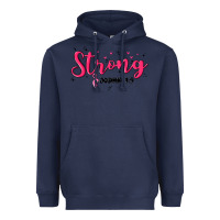 Navy strong joshua 1 9 Heavyweight Hoodie - MaliasSmallBusiness