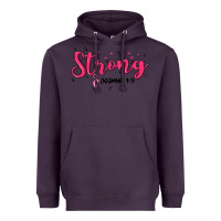 Plum strong joshua 1 9 Heavyweight Hoodie - MaliasSmallBusiness