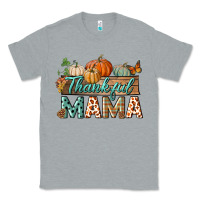 Heather Grey thankful mama Classic Tee - BundleAndBundleShop
