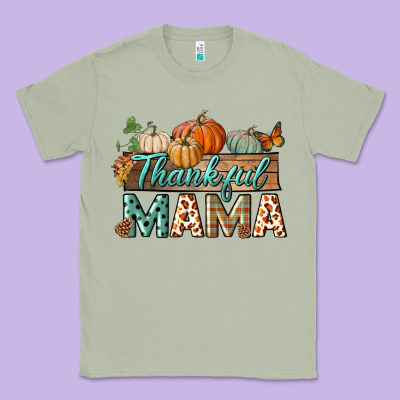 Thankful Mama Classic Tee Designed By Bundleandbundleshop