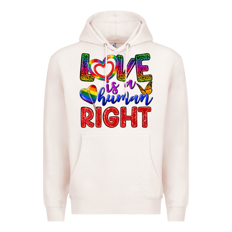 Love İs A Human Right Premium Hoodie by BundleAndBundleShop | Teevron