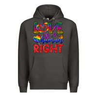 Smoke Love İs a Human Right Premium Hoodie - BundleAndBundleShop