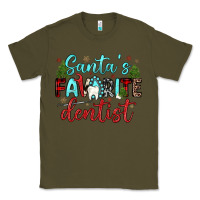 Army Green santas favorite dentist Classic Tee - JahusDesignShop