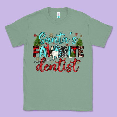 Santas Favorite Dentist Classic Tee Designed By Jahusdesignshop