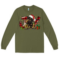 Army Green christmas joy dachshund Long Sleeve Tee - JahusDesignShop