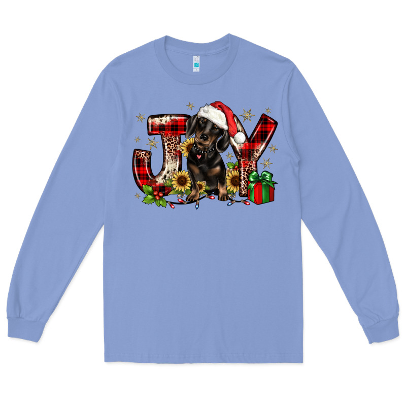 Christmas Joy Dachshund Long Sleeve Tee by JahusDesignShop | Teevron