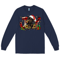 Navy christmas joy dachshund Long Sleeve Tee - JahusDesignShop