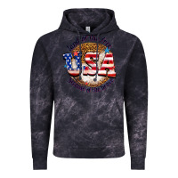 Cloud Black land of the free usa because of the brave billie w Vintage Hoodie - texasbilliewilder