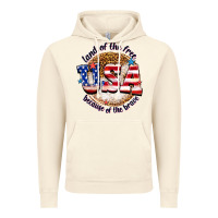 Vintage Artic land of the free usa because of the brave billie w Vintage Hoodie - texasbilliewilder