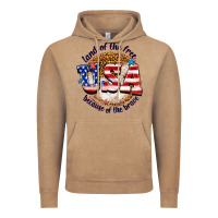 Vintage Coffee land of the free usa because of the brave billie w Vintage Hoodie - texasbilliewilder