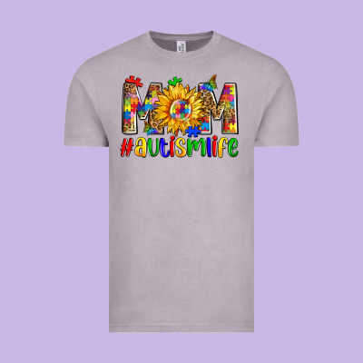 Mom #autism Life Vintage Tee Designed By Zillion Design Studio