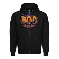 Black boo Zipper Hoodie - JahusDesignShop