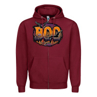 Burgundy boo Zipper Hoodie - JahusDesignShop