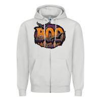 Dove Grey boo Zipper Hoodie - JahusDesignShop