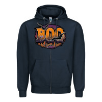 Navy boo Zipper Hoodie - JahusDesignShop