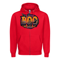 Red boo Zipper Hoodie - JahusDesignShop