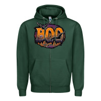Sports Green boo Zipper Hoodie - JahusDesignShop