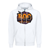 White boo Zipper Hoodie - JahusDesignShop