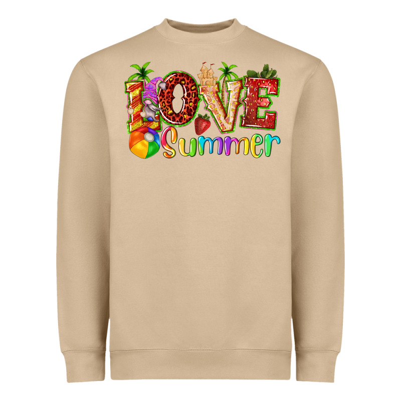 Love Summer With Strawberry Heavyweight Sweatshirt by texasbilliewilder | Teevron